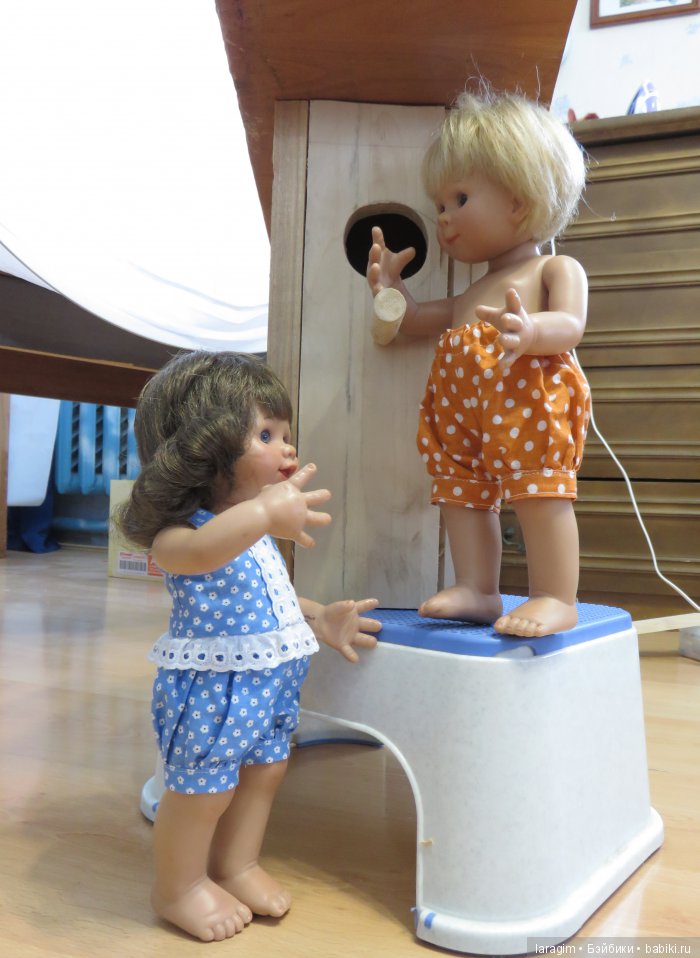 "Когда весна придет - не знаю..." или одежда для Wichtel от Rosemarie Müller своими руками