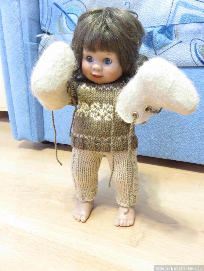 "Когда весна придет - не знаю..." или одежда для Wichtel от Rosemarie Müller своими руками (фото 3)