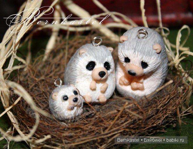 Три ежика. Авторские игрушки Бернкастель (фото 2)