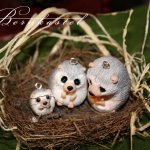 Три ежика. Авторские игрушки Бернкастель