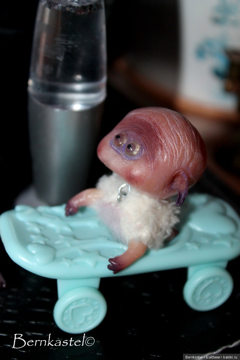 Веселая компания — Игрушки в смешанной технике (мех и глина): Арт (фото 9)