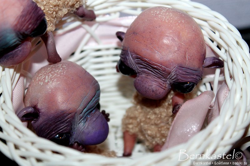 Веселая компания — Игрушки в смешанной технике (мех и глина): Арт (фото 7)