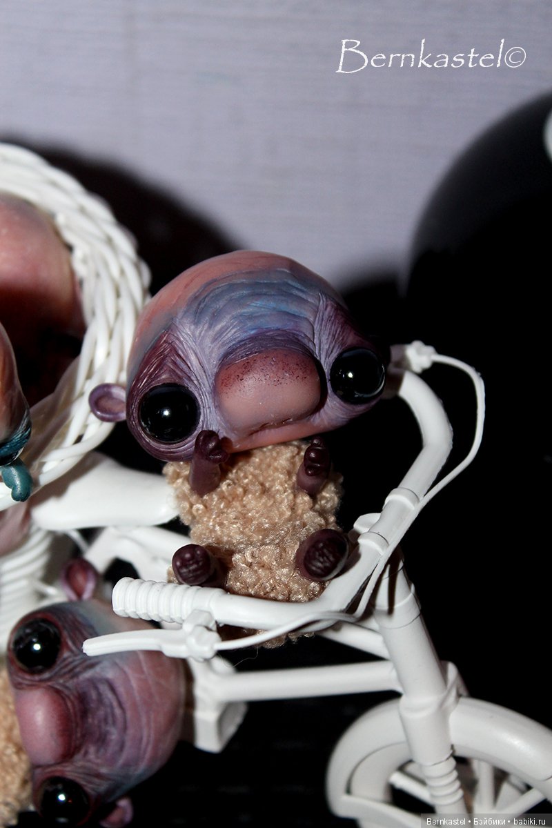 Веселая компания — Игрушки в смешанной технике (мех и глина): Арт (фото 6)