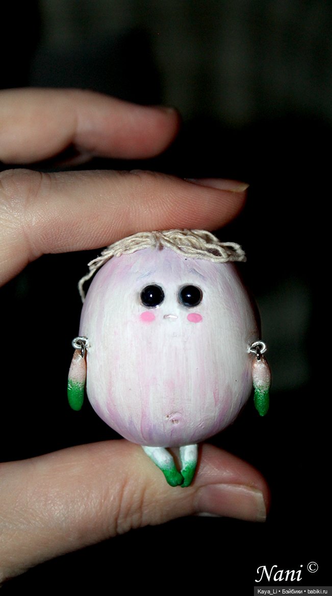 Чесночок первый, Гарлик — Лепка авторских игрушек и папье (фото 10)