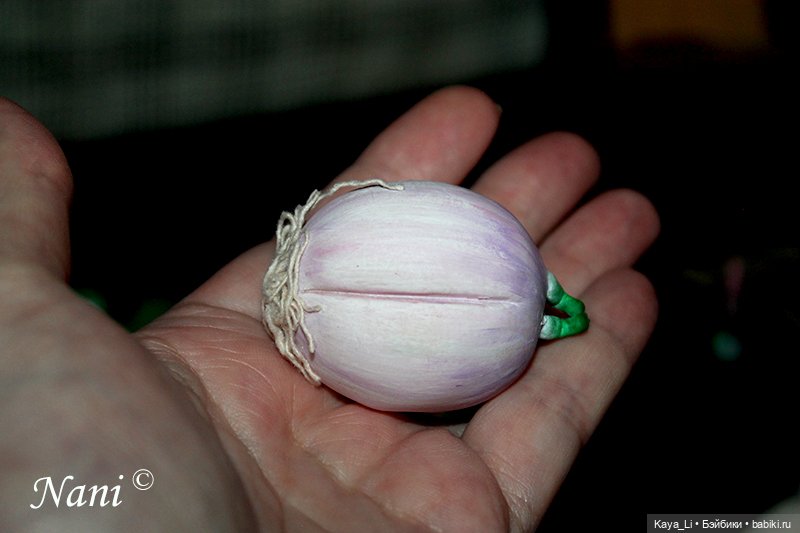 Чесночок первый, Гарлик — Лепка авторских игрушек и папье