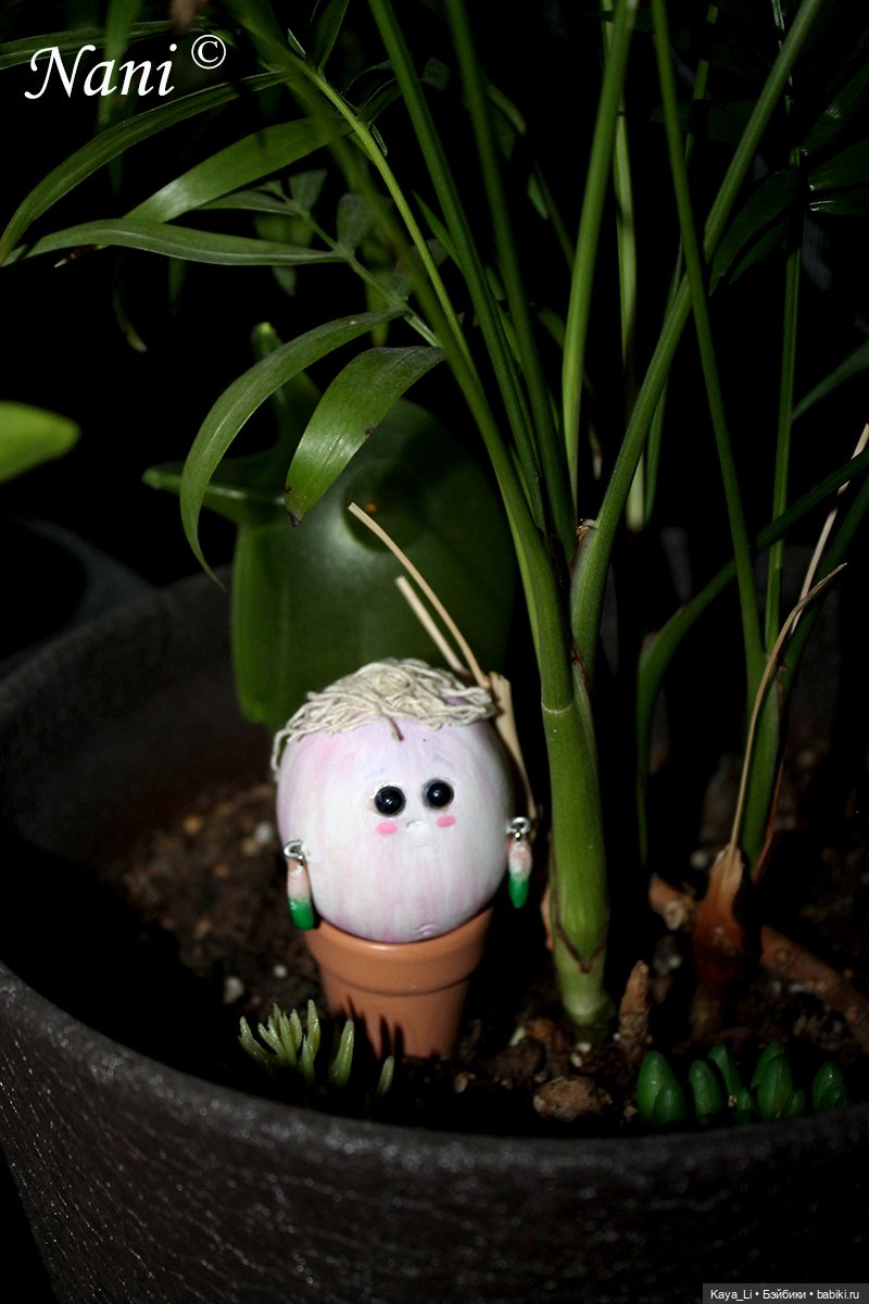 Чесночок первый, Гарлик — Лепка авторских игрушек и папье (фото 2)