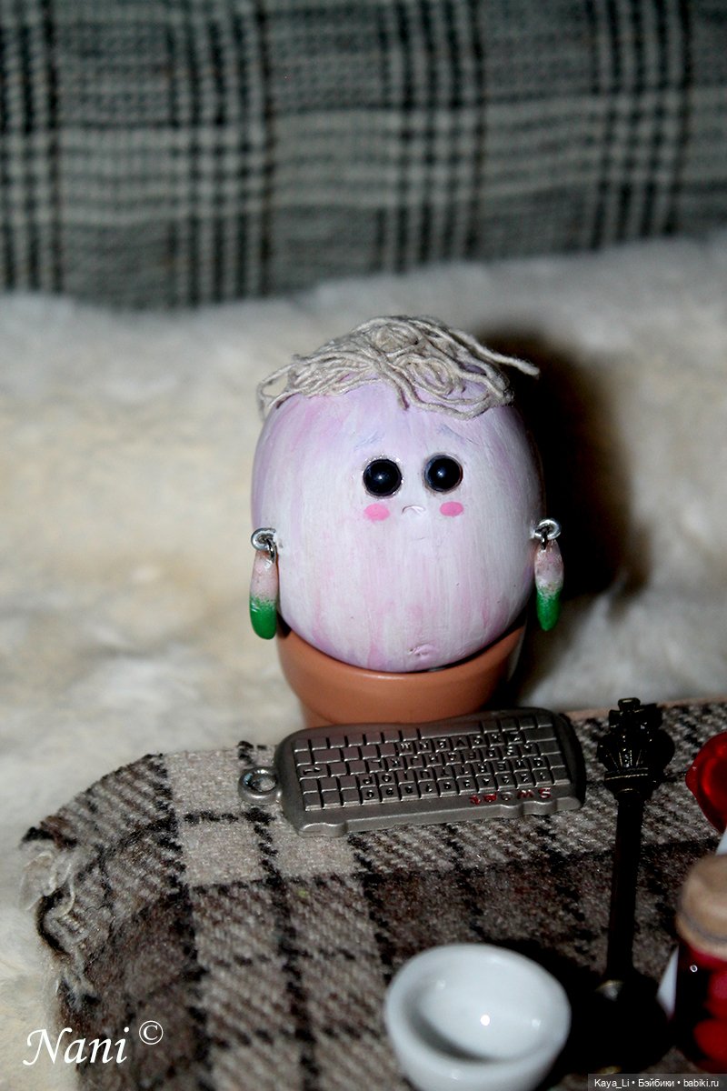 Чесночок первый, Гарлик — Лепка авторских игрушек и папье (фото 6)