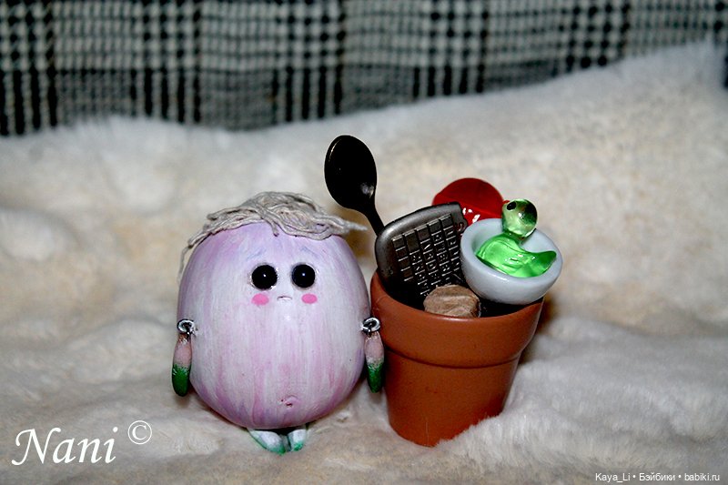 Чесночок первый, Гарлик — Лепка авторских игрушек и папье (фото 4)