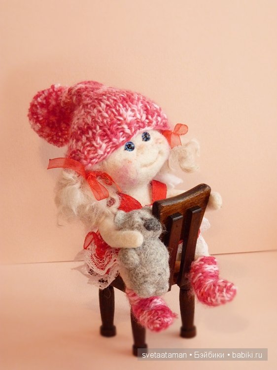 Маленькие ангелочки - войлочные куклы