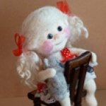 Маленькие ангелочки - войлочные куклы валянием