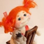 Рыжих ангелочков много не бывает. Валяние куклы из войлока