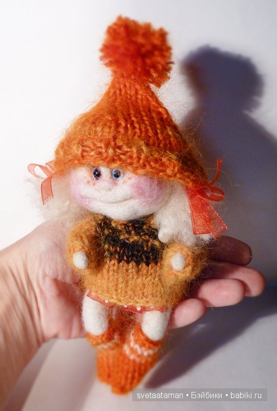 Девчоночки-ангелочки своими руками из шерсти для валяния (фото 5)