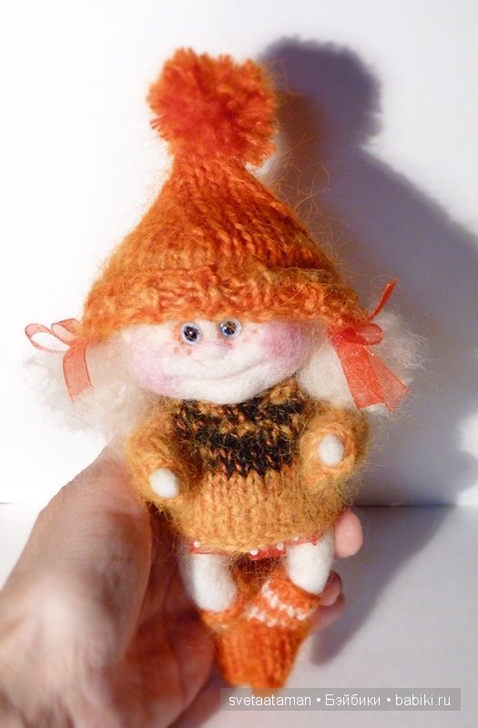 Девчоночки-ангелочки своими руками из шерсти для валяния (фото 2)