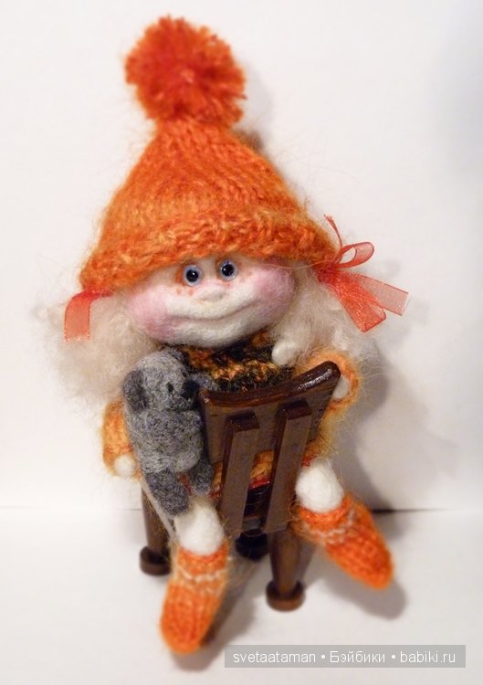 Девчоночки-ангелочки своими руками из шерсти для валяния