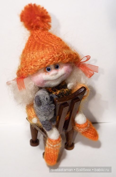 Девчоночки-ангелочки своими руками из шерсти для валяния