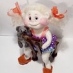 Девчоночки-ангелочки своими руками из шерсти для валяния