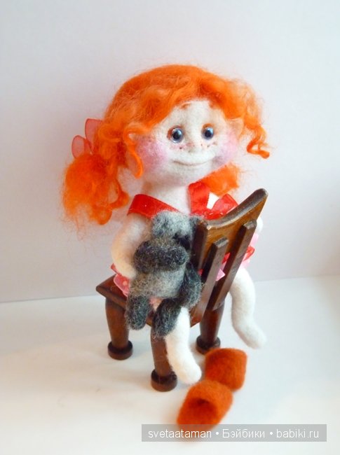 Девчонки. Вялянные из шерсти игрушки своими руками