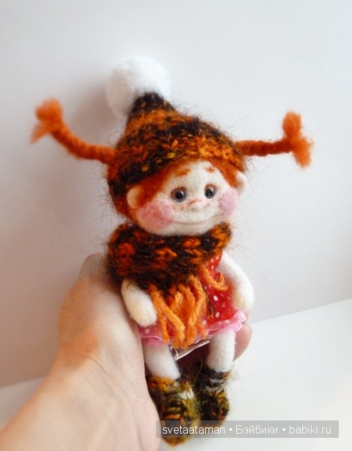 Девчонки. Вялянные из шерсти игрушки своими руками (фото 3)
