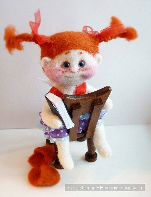 Девчонки. Вялянные из шерсти игрушки своими руками