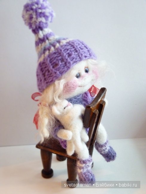 Девчонки. Вялянные из шерсти игрушки своими руками