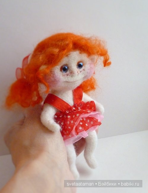Девчонки. Вялянные из шерсти игрушки своими руками (фото 9)