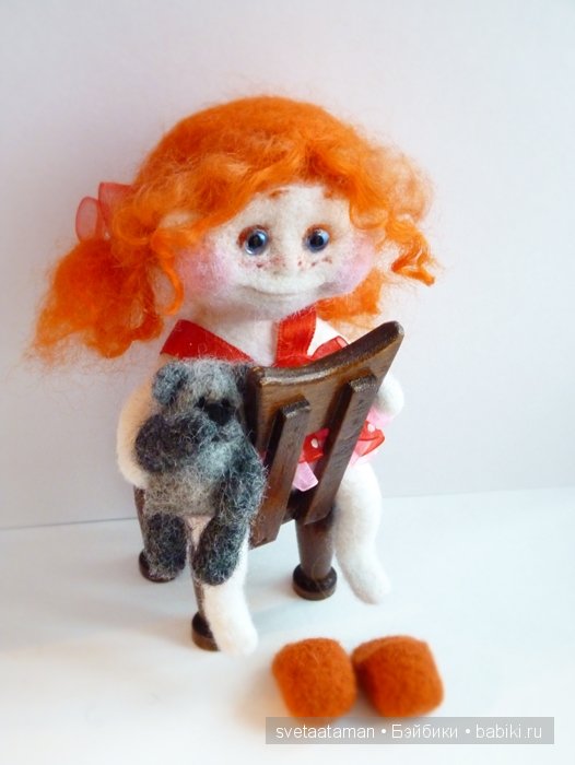 Девчонки. Вялянные из шерсти игрушки своими руками (фото 10)
