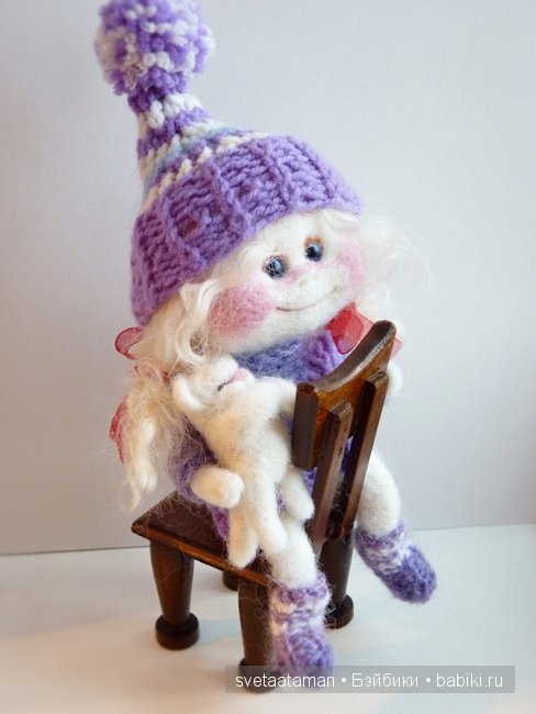 Девчонки. Вялянные из шерсти игрушки своими руками