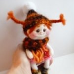 Девчонки. Вялянные из шерсти игрушки своими руками