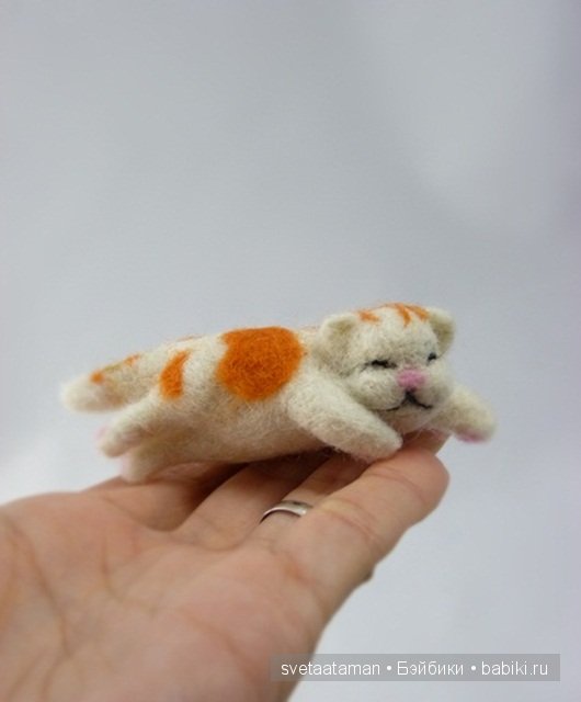 Кукла из шерсти для валяния. Рыжий, рыжий ангелочек (фото 10)