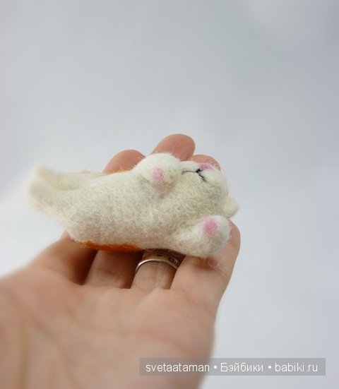 Кукла из шерсти для валяния. Рыжий, рыжий ангелочек