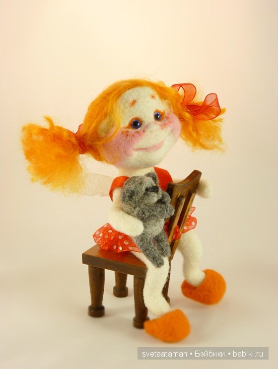 Кукла из шерсти для валяния - А мне летать охота (фото 4)