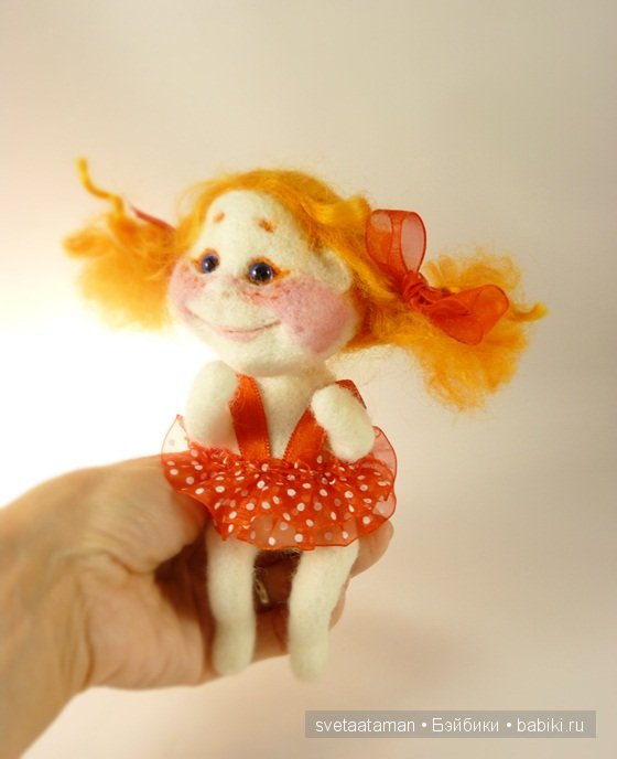 Кукла из шерсти для валяния - А мне летать охота (фото 6)