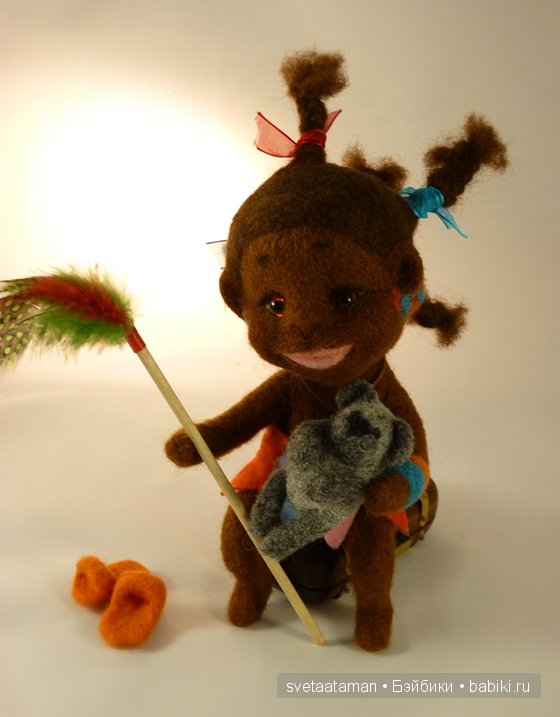 Кукла из шерсти для валяния - А мне летать охота