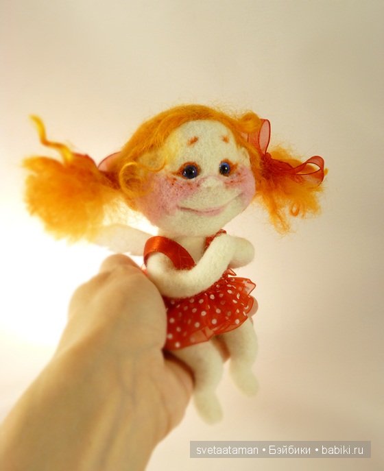 Кукла из шерсти для валяния - А мне летать охота (фото 5)