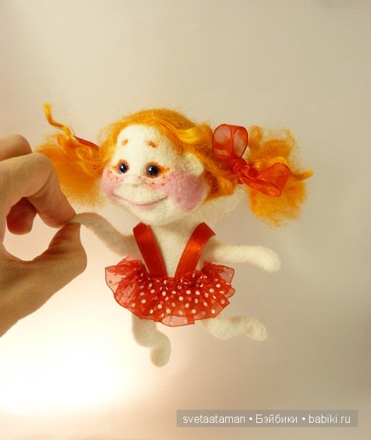 Кукла из шерсти для валяния - А мне летать охота (фото 8)