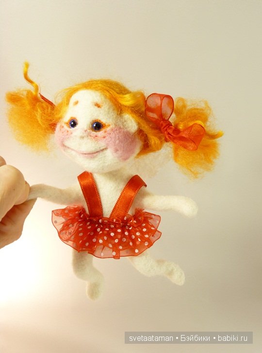 Кукла из шерсти для валяния - А мне летать охота (фото 7)