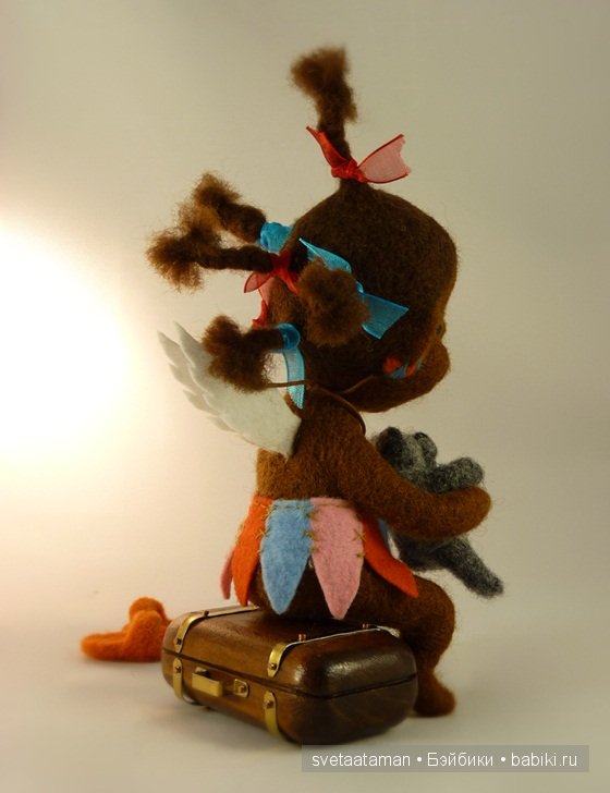 Кукла из шерсти для валяния - А мне летать охота (фото 10)