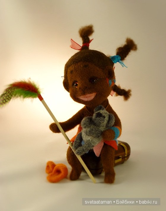 Кукла из шерсти для валяния - А мне летать охота