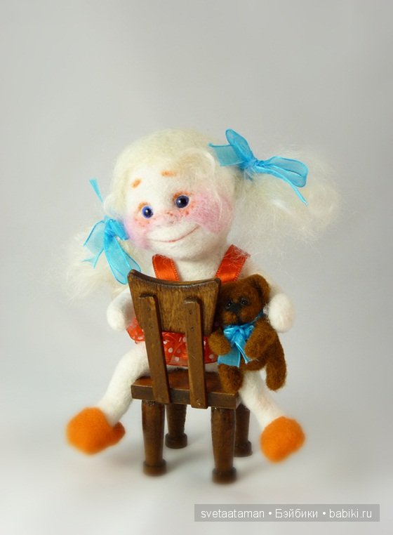 Ангелочки... Куклы из шерсти для валяния Светланы Атаманской (фото 5)