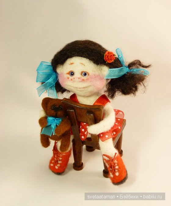 Ангелочки... Куклы из шерсти для валяния Светланы Атаманской (фото 7)