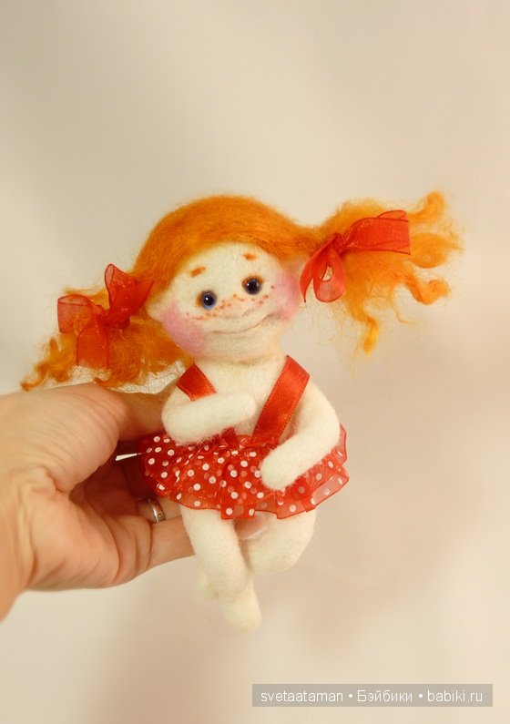 Ангелочки... Куклы из шерсти для валяния Светланы Атаманской