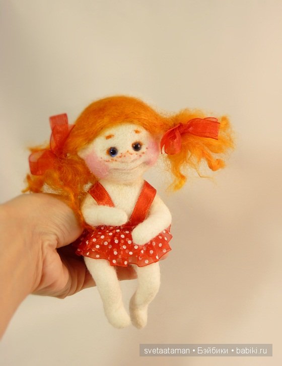 Ангелочки... Куклы из шерсти для валяния Светланы Атаманской