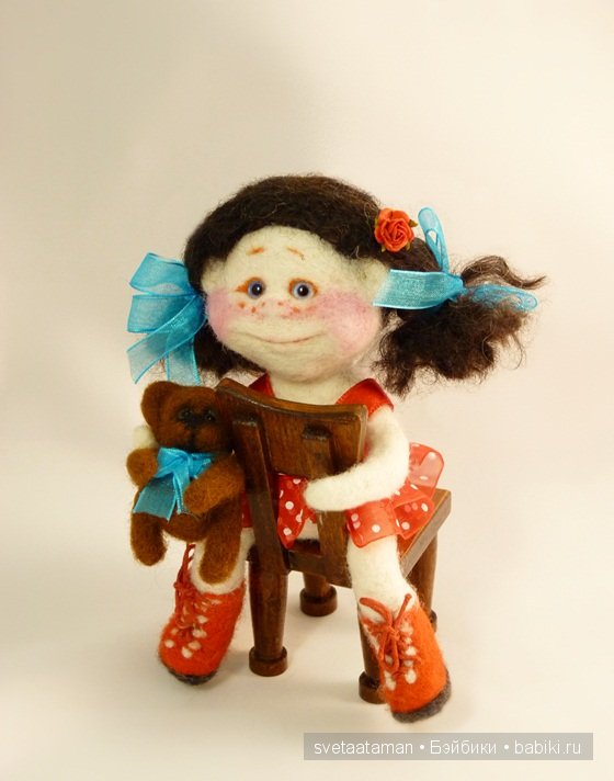 Ангелочки... Куклы из шерсти для валяния Светланы Атаманской (фото 6)