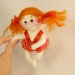 Ангелочки... Куклы из шерсти для валяния Светланы Атаманской