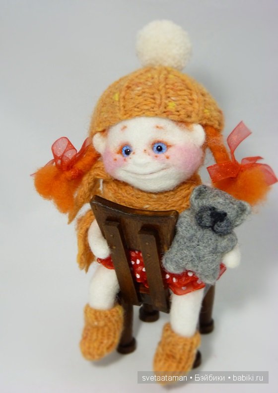 Ангелочки - куклы из шерсти для валяния (фото 9)