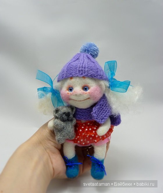 Ангелочки - куклы из шерсти для валяния
