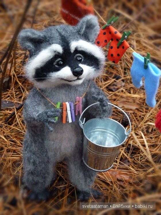 Один день из жизни енотика. Валяние из шерсти (фото 5)