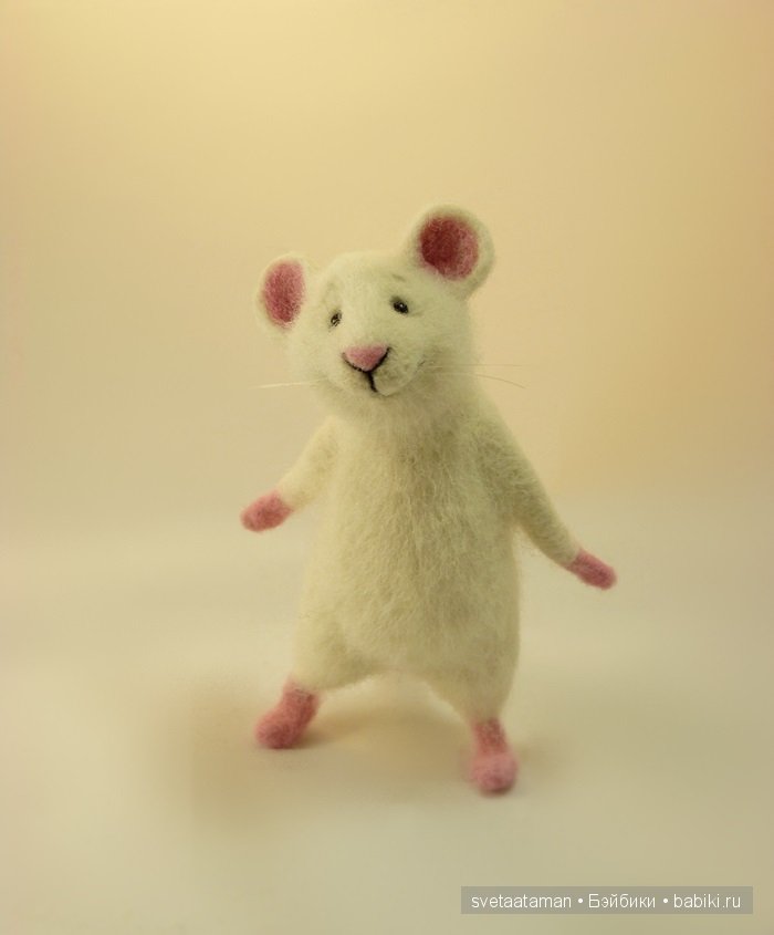 Мышонок со скейтом. Игрушка валянием ручной работы (фото 7)