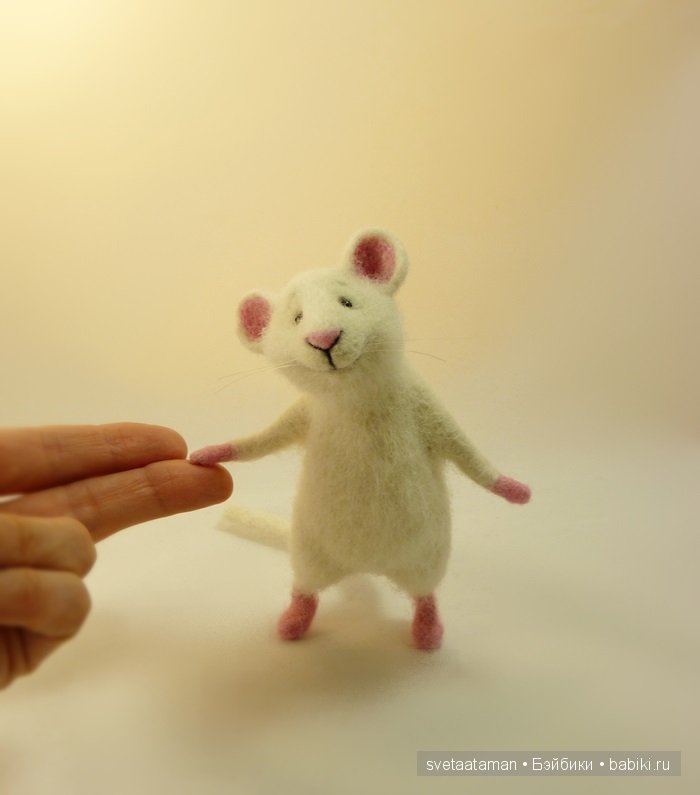 Мышонок со скейтом. Игрушка валянием ручной работы (фото 8)