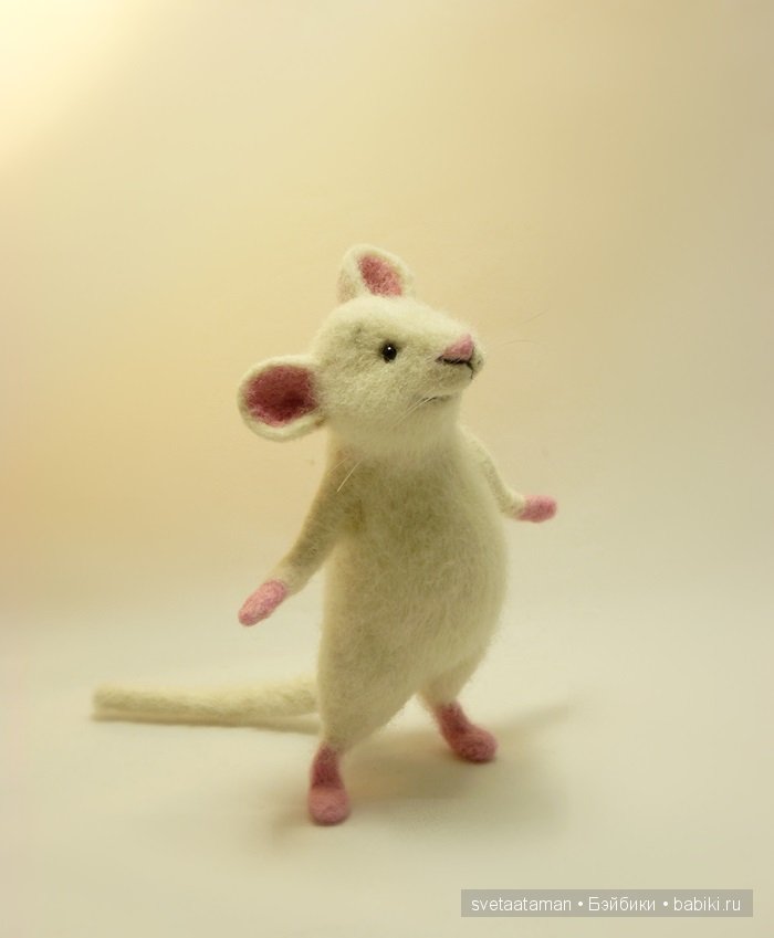 Мышонок со скейтом. Игрушка валянием ручной работы (фото 10)